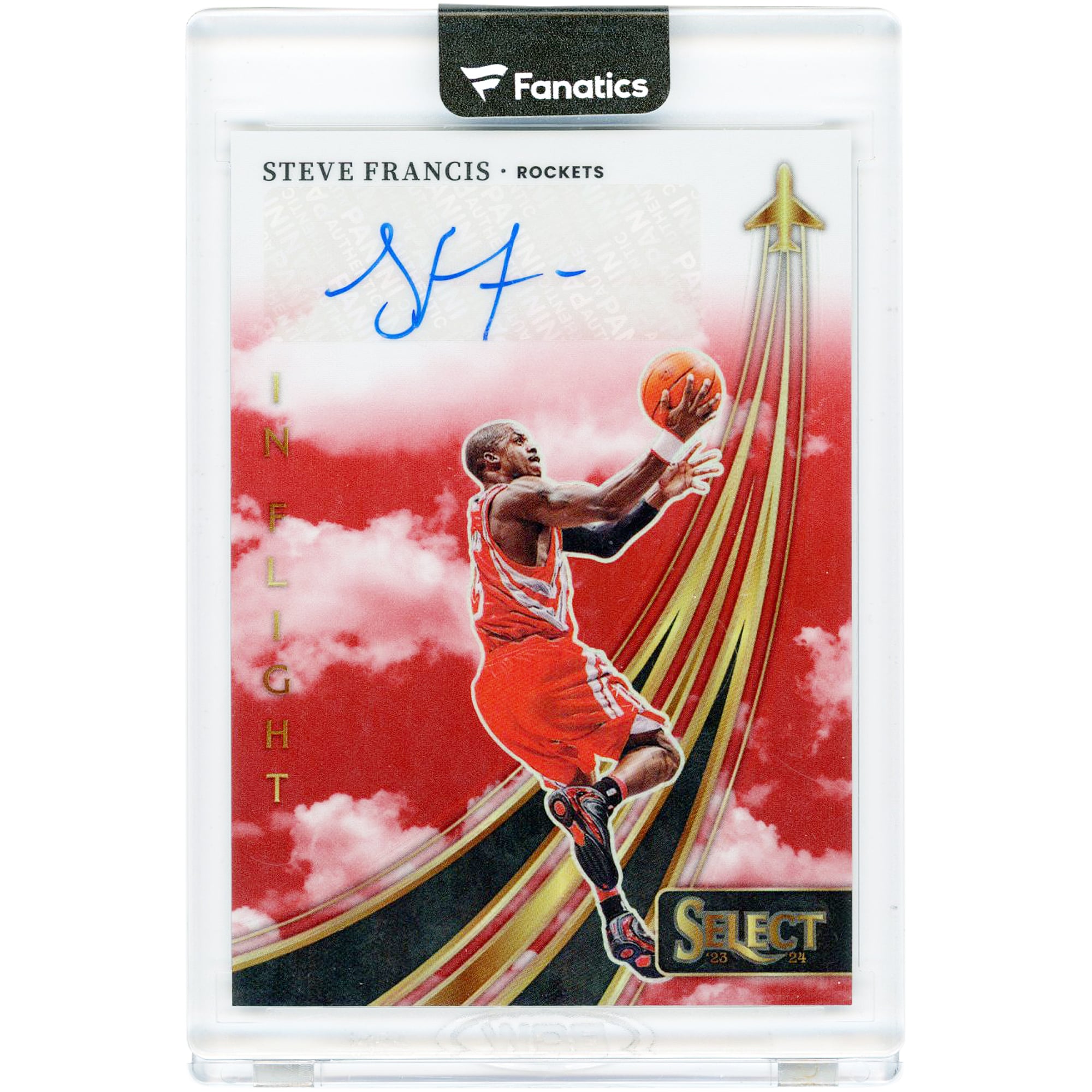 Carte autographiée de Steve Francis (Houston Rockets) 2023-24 Panini Select In Flight Signatures #IFS-FRA #38/99