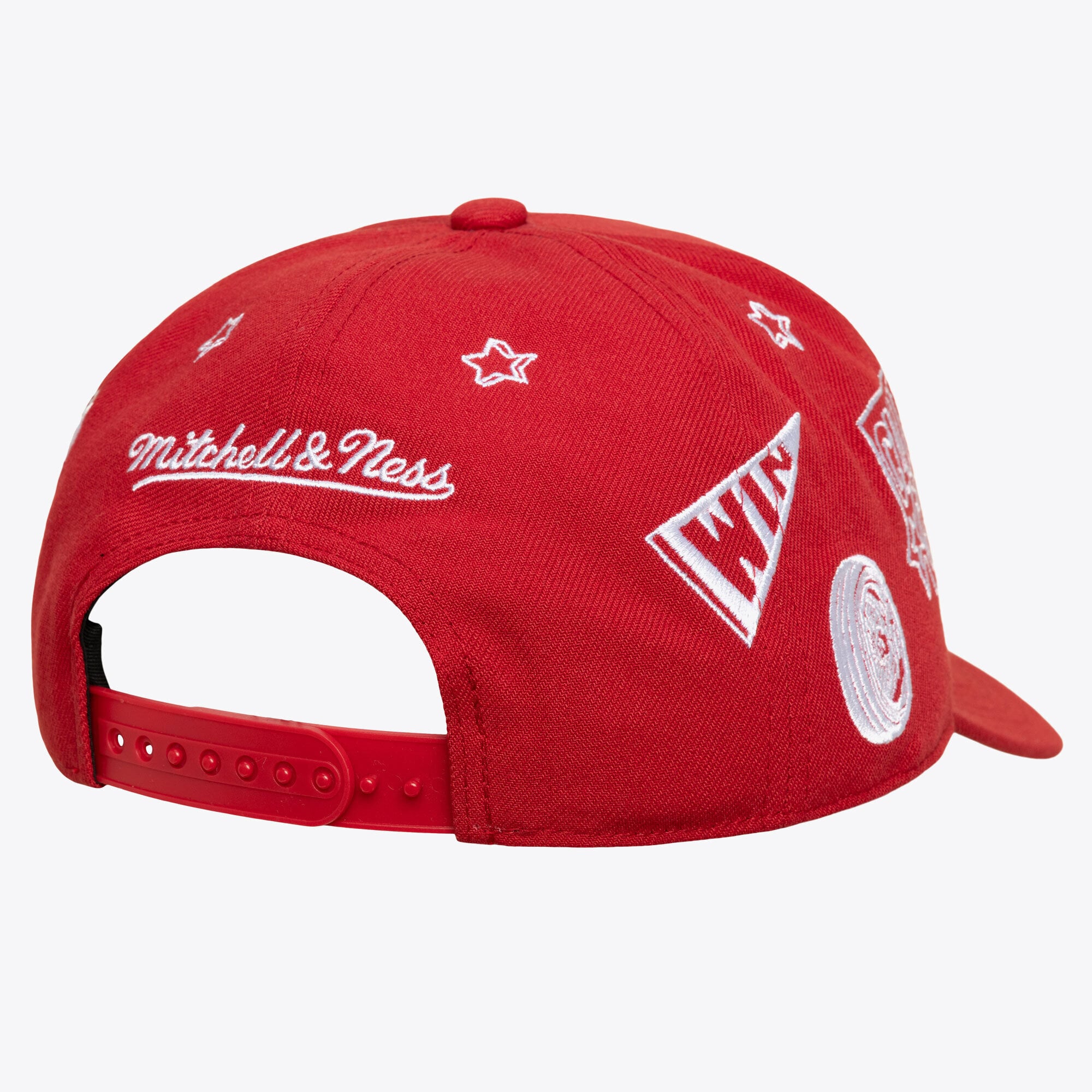 Casquette unisexe Mitchell & Ness rouge Houston Rockets Hardwood Classics Downtown Doodle Pro