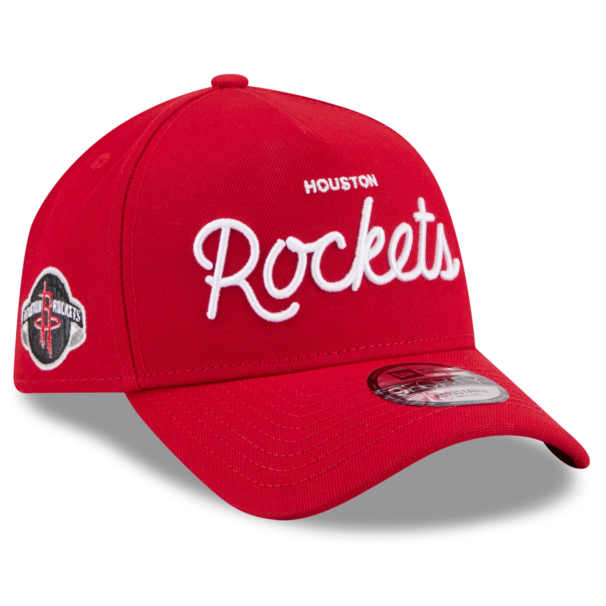 Unisex Houston Rockets New Era x Malbon Golf Red 9FORTY A-Frame Adjustable Hat