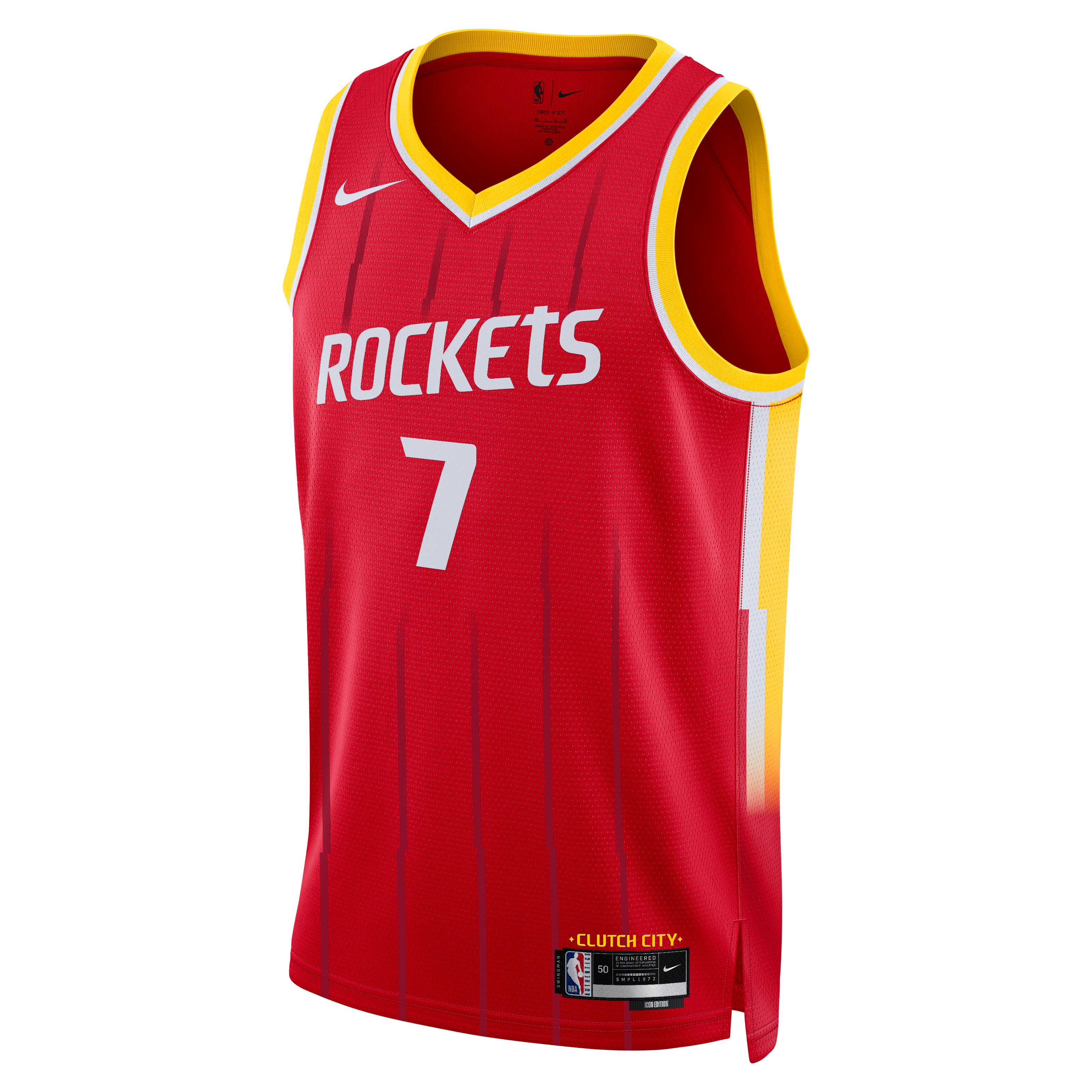 Unisex Nike Kevin Durant Red Houston Rockets Swingman Jersey - Icon Edition