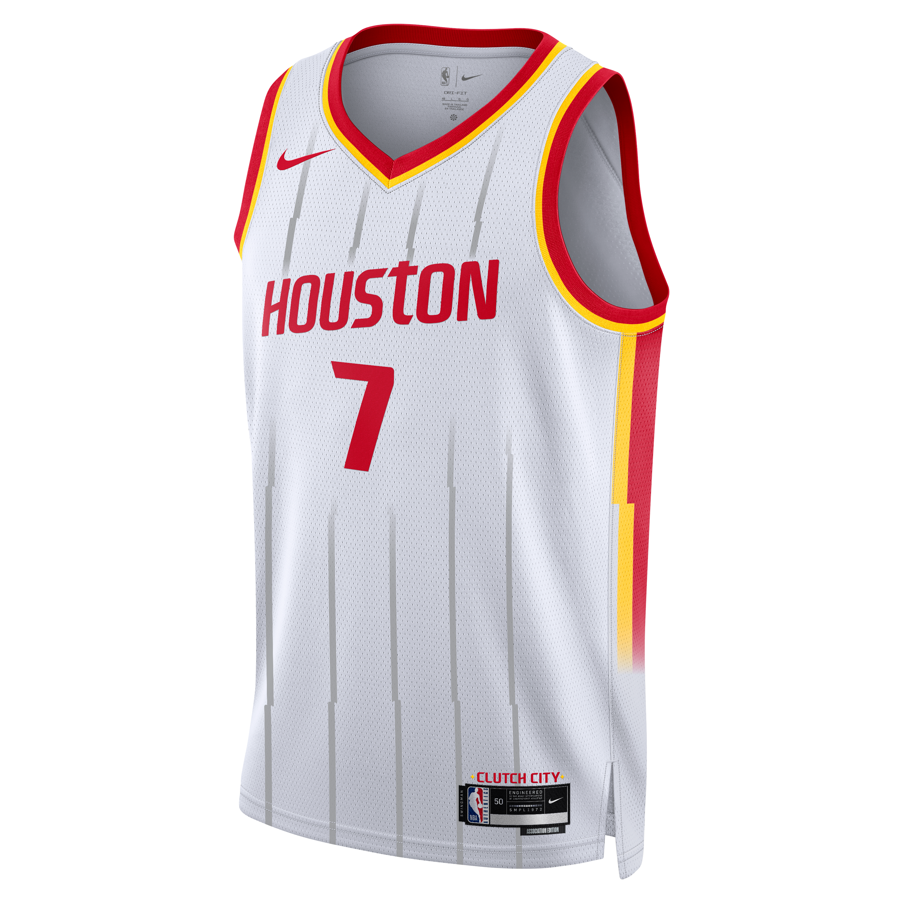 Unisex Nike Kevin Durant White Houston Rockets Swingman Jersey - Association Edition