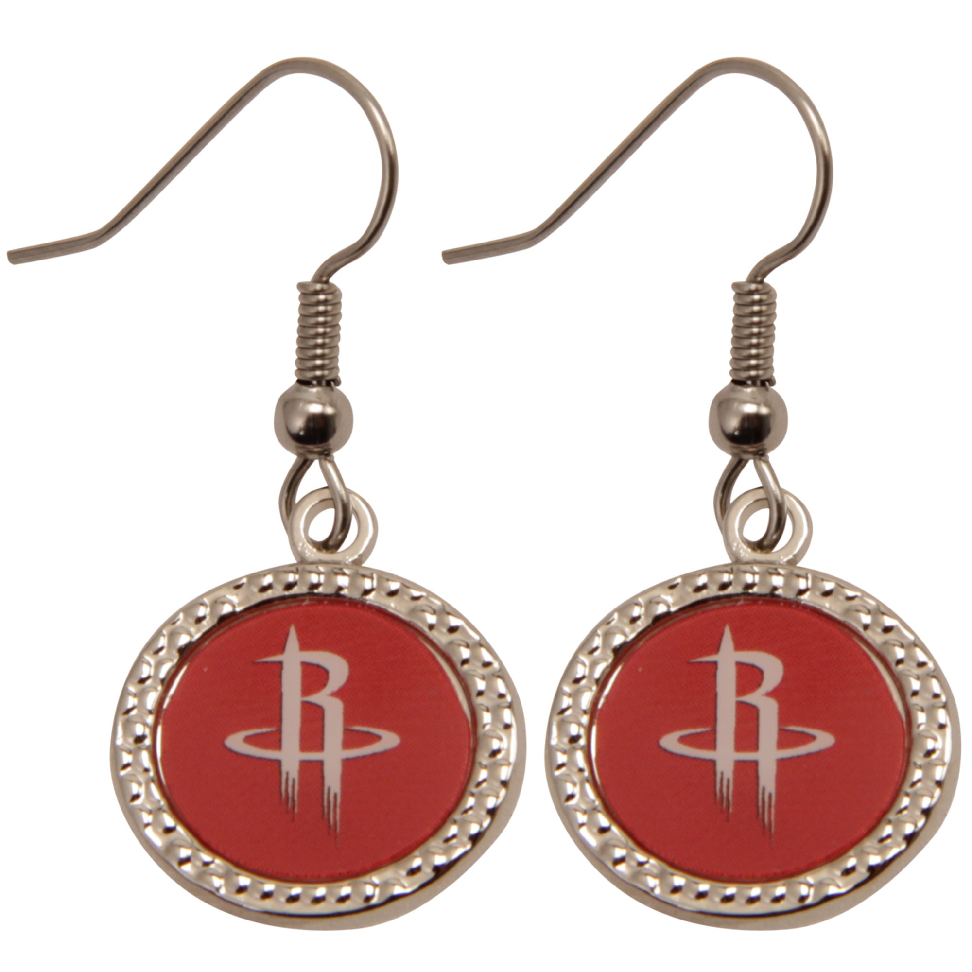 Boucles d'oreilles pendantes rondes WinCraft Houston Rockets pour femmes