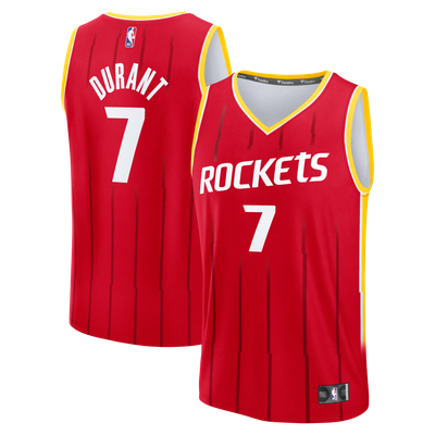 Kevin Durant Houston Rockets Fanatics Youth Fast Break Jersey - Icon Edition - Red