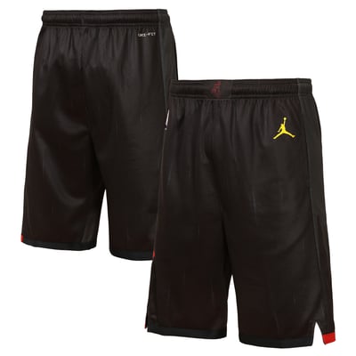  Houston Rockets Jordan Brand Youth Authentic Statement Edition Swingman Shorts - Black