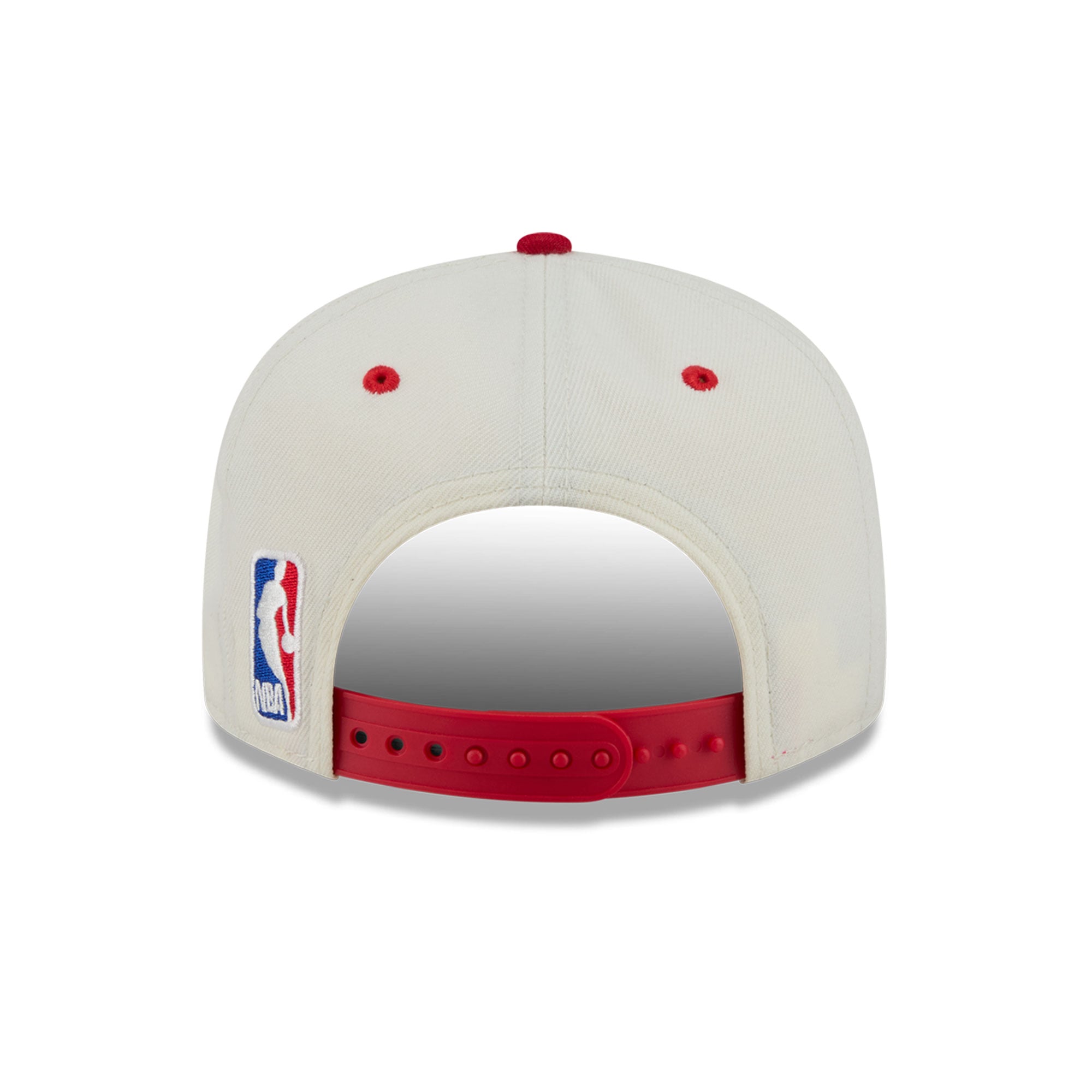 Casquette snapback New Era Classic 9FIFTY crème/rouge pour jeunes des Houston Rockets