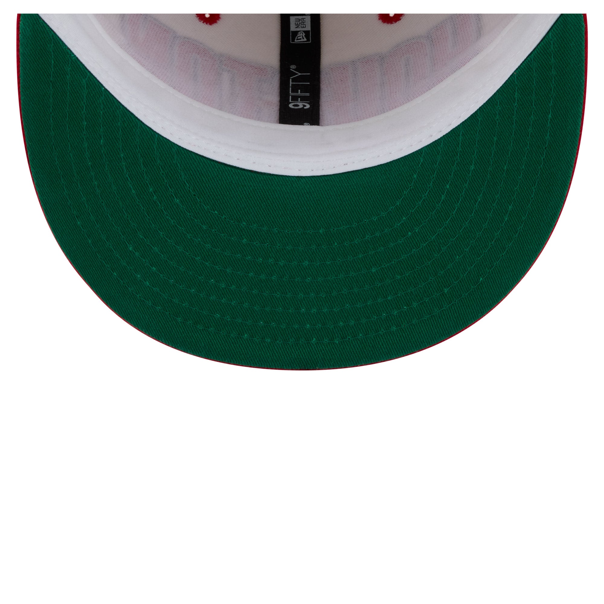 Casquette snapback New Era Classic 9FIFTY crème/rouge pour jeunes des Houston Rockets
