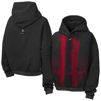  Houston Rockets Nike Youth 2026 Standard Issue Practice Icon Fleece Pullover Hoodie - Black
