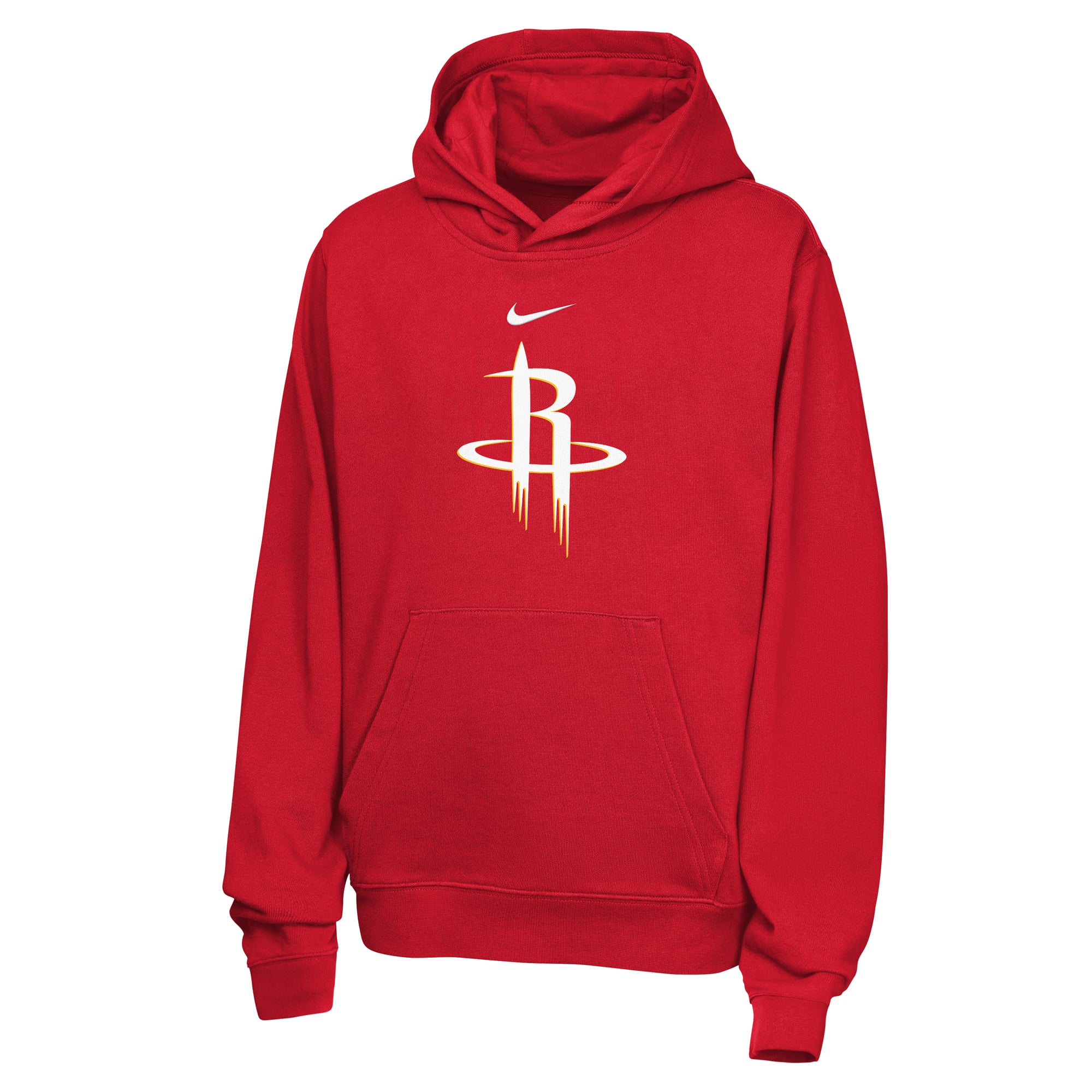 Sweat à capuche Nike rouge Houston Rockets Essential Logo Club pour enfant