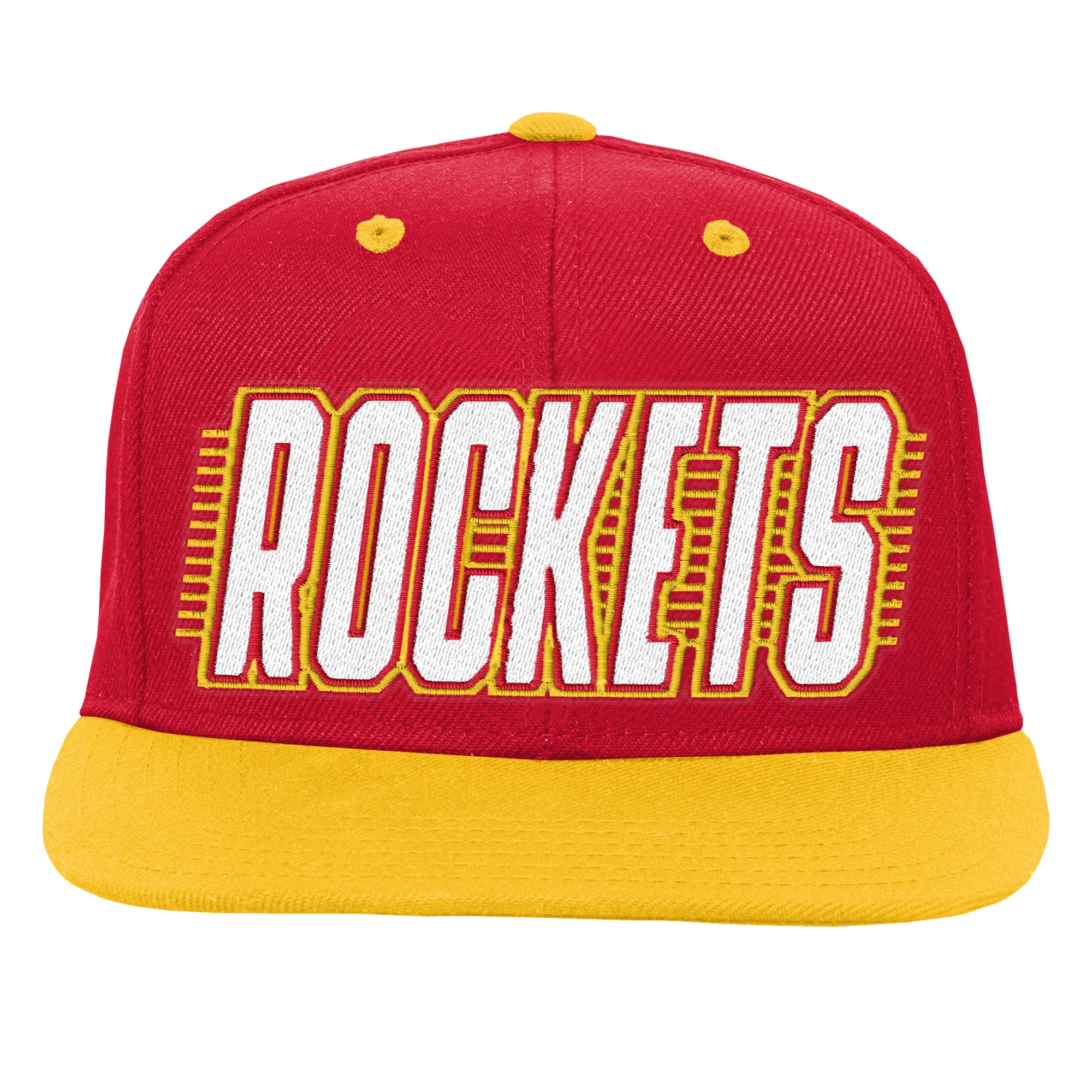 Casquette snapback rouge et or Houston Rockets pour jeunes de la marque Outerstuff