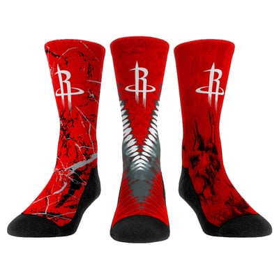  Houston Rockets Rock Em Youth Three-Pack Crew Socks Set - 