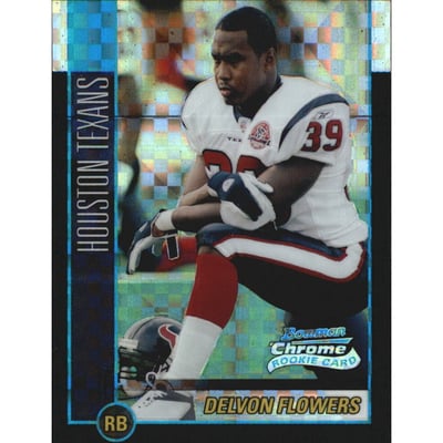 2002 Bowman Chrome Xfractors #159 Delvon Flowers