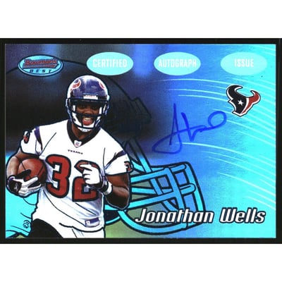 2002 Bowman's Best Blue #142 Jonathan Wells AU