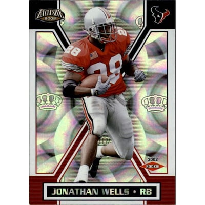 2002 Pacific Exclusive #194 Jonathan Wells AU/615 RC