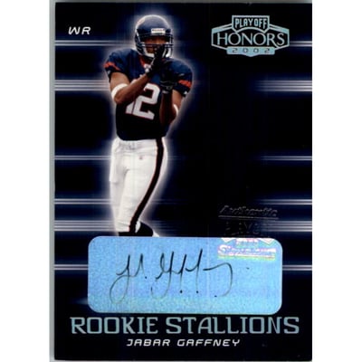 2002 Playoff Honors Rookie Stallion Autographs #RS20 Jabar Gaffney