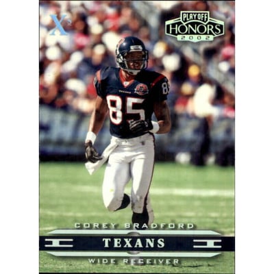 2002 Playoff Honors X's #36 Corey Bradford