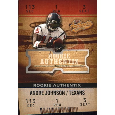 2003 Fleer Authentix #118 Andre Johnson RC