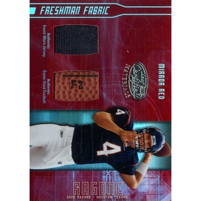 2003 Leaf Certified Materials Mirror Red #155 Dave Ragone FB/JSY