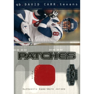 2003 Playoff Honors Patches #PP7 David Carr