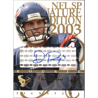 2003 SP Signature Autographs Blue Ink #RA Dave Ragone