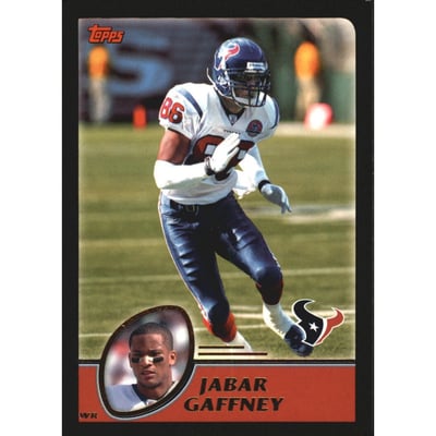 2003 Topps Black #179 Jabar Gaffney