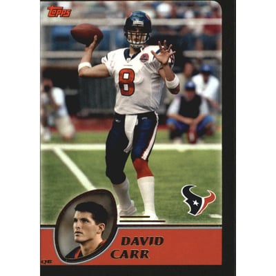 2003 Topps Black #268 David Carr