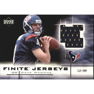 2003 Upper Deck Finite Jerseys Black #FJDR Dave Ragone