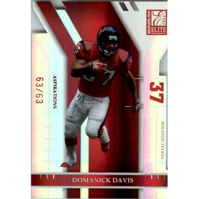 2004 Donruss Elite Aspirations #39 Domanick Davis/63