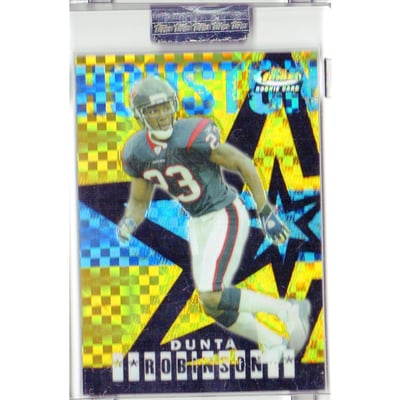 2004 Finest Uncirculated Gold Xfractors #64 Dunta Robinson