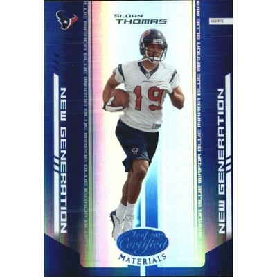 2004 Leaf Certified Materials Mirror Blue #195 Sloan Thomas