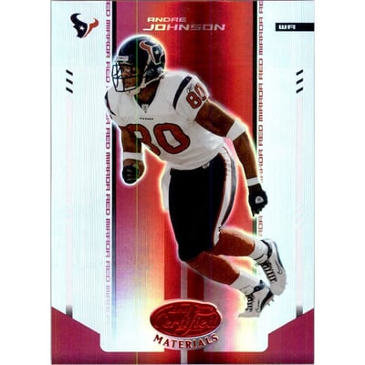 2004 Leaf Certified Materials Mirror Red #46 Andre Johnson