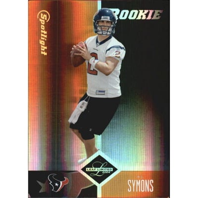 2004 Leaf Limited Bronze Spotlight #154 B.J. Symons