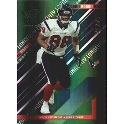 2004 Leaf Rookies and Stars Longevity Emerald #136 Derick Armstrong