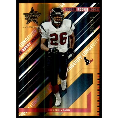 2004 Leaf Rookies and Stars Longevity Gold #137 Glenn Earl