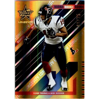2004 Leaf Rookies and Stars Longevity Gold #242 Sloan Thomas