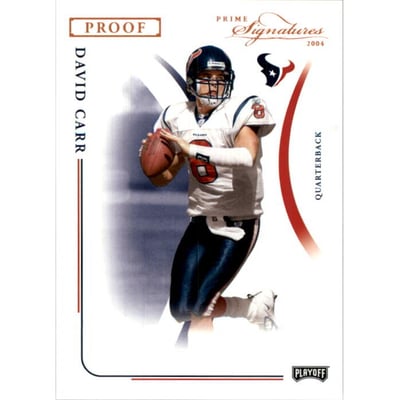2004 Playoff Prime Signatures Bronze Proofs #43 David Carr
