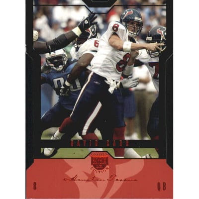 2004 SkyBox LE Black Border Red #6 David Carr
