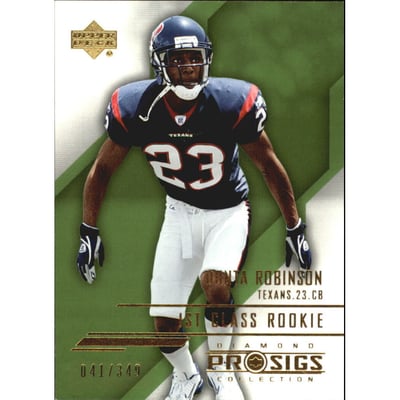 2004 UD Diamond Pro Sigs Rookie Gold #132 Dunta Robinson