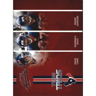 2005 Absolute Memorabilia Team Trios #4 David Carr/Domanick Davis/Andre Johnson