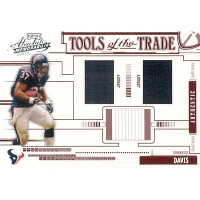 2005 Absolute Memorabilia Tools of the Trade Material Double Red #26 Domanick Davis