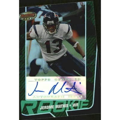 2005 Bowman's Best Green #145 Jerome Mathis AU