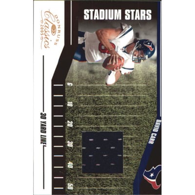 2005 Donruss Classics Stadium Stars 30 Yard Line Jerseys #SS14 David Carr