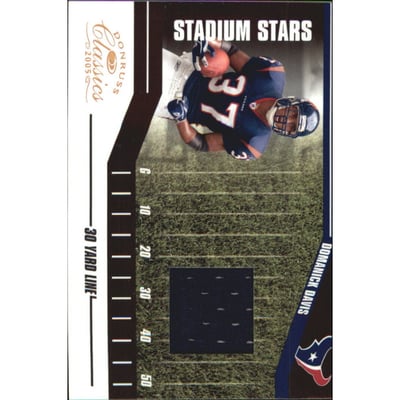 2005 Donruss Classics Stadium Stars 30 Yard Line Jerseys #SS15 Domanick Davis