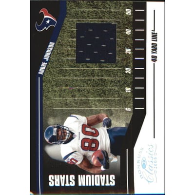2005 Donruss Classics Stadium Stars 40 Yard Line Jerseys #SS13 Andre Johnson