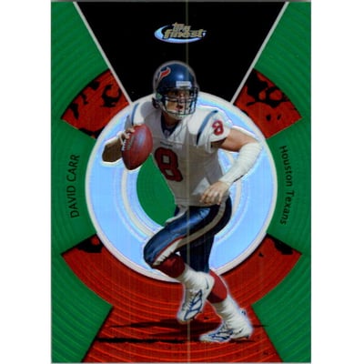 2005 Finest Green Xfractors #115 David Carr