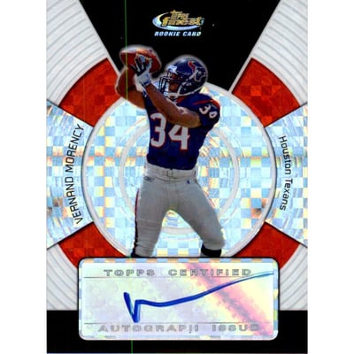 2005 Finest Xfractors #183 Vernand Morency AU