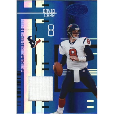 2005 Leaf Certified Materials Mirror Blue Materials #48 David Carr