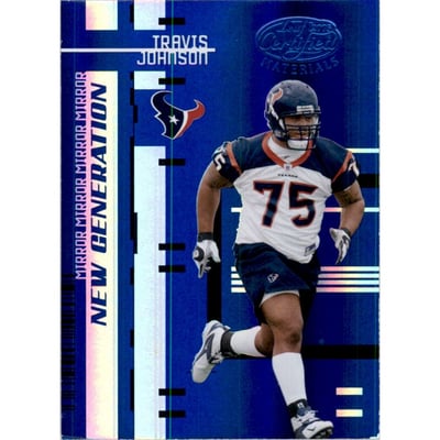2005 Leaf Certified Materials Mirror Blue #157 Travis Johnson