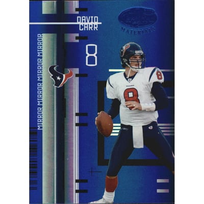 2005 Leaf Certified Materials Mirror Blue #48 David Carr