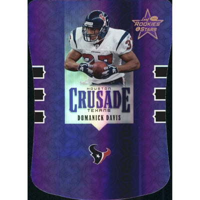 2005 Leaf Rookies and Stars Crusade Purple Die Cut #C9 Domanick Davis