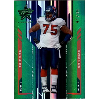 2005 Leaf Rookies and Stars Longevity Emerald #101 Travis Johnson